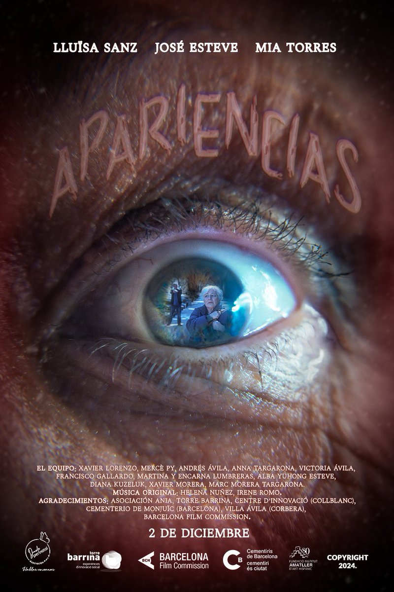 🚨 Agenda en mà! Un nou #SpoilerLH ple d'amor i suspens.

📽️ Projecció dels curtmetratges "¿Jugamos? de Jeni Poquet i "Apariencias" de Xavier Lorenzo.

🗓️ Dilluns 2 de desembre a les 19.30h.