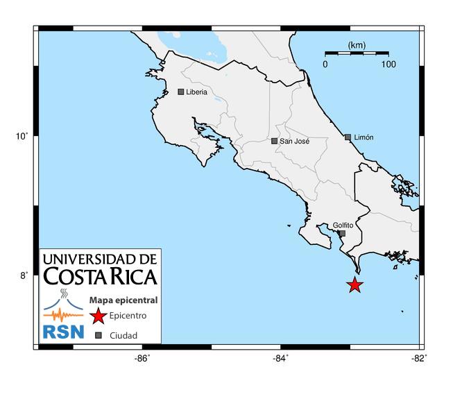 #SismoCR #TemblorCR Revisado, 20-11-2024, 8:23 pm, Mag: 5,0 Mw, Prof: 11 km, 20 km al Sur de Punta Burica, Panama ow.ly/yU3U105PsU6
