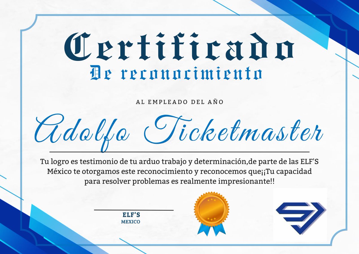 LizR_SJ's tweet photo. ELF México agradecidas con Adolfo por resolvernos pronto los reembolsos @Ticketmaster_Me 
 #Elfmexico
#teamadolfo
#adolfoelhombrequeresuelve
#adolfothelastmanstanding https://t.co/cyhj6veA00