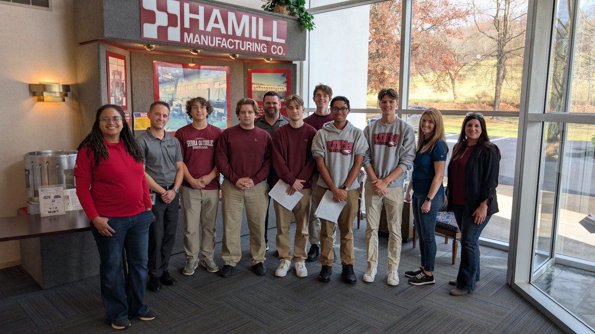 Day 3 of #NAW2024 took us to #PghNTMA member company Hamill Manufacturing with the <a href="/BotsIQSWPA/">BotsIQ</a> team at <a href="/SerraCatholic/">Serra Catholic HS</a>. The students got an up-close look a variety of departments and learned more about apprenticeship and the valuable training opportunity available to them.