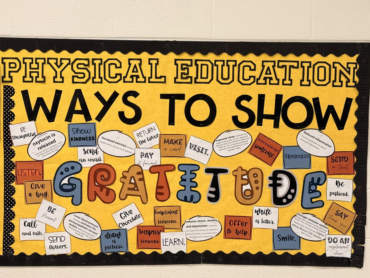 Expressing gratitude improves our mental and physical health!