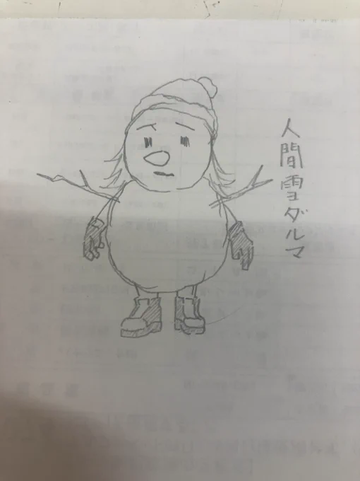 仕事中の落書きシリーズ 