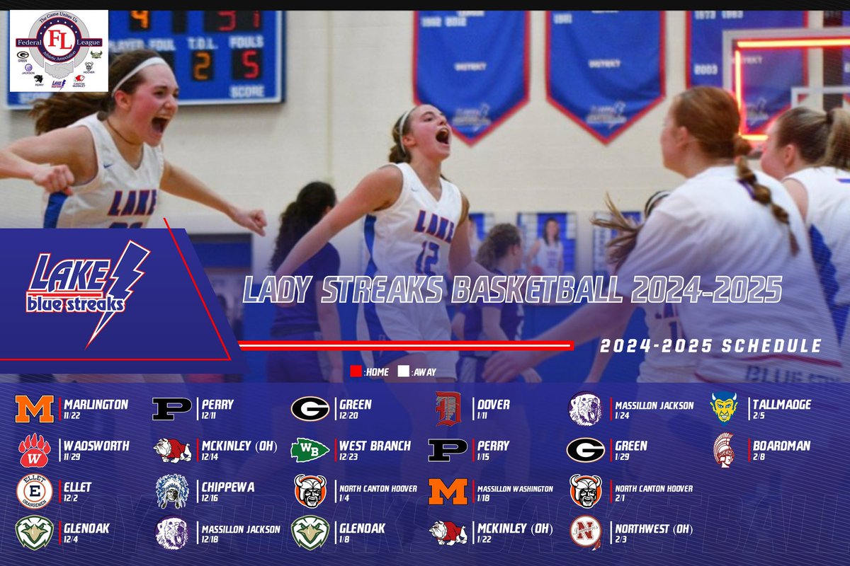 If you can’t make it Friday, you have 21 more chances to catch your Lady Streaks this year!