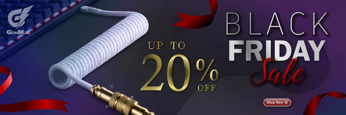 ❤️‍🔥Black Friday Cyber Monday Deals is coming now. 
🎁Discount up to 20%OFF˗ˋˏ ✿ ˎˊ˗   
🛒 Don't miss out on the biggest discount of the year.
🔜For more details about the GunMjo BFCM Sale, check the link in bio.
🔗a.co/d/2WfLtBR
🏷️
#bfcm #gunmjo #keyboardcable