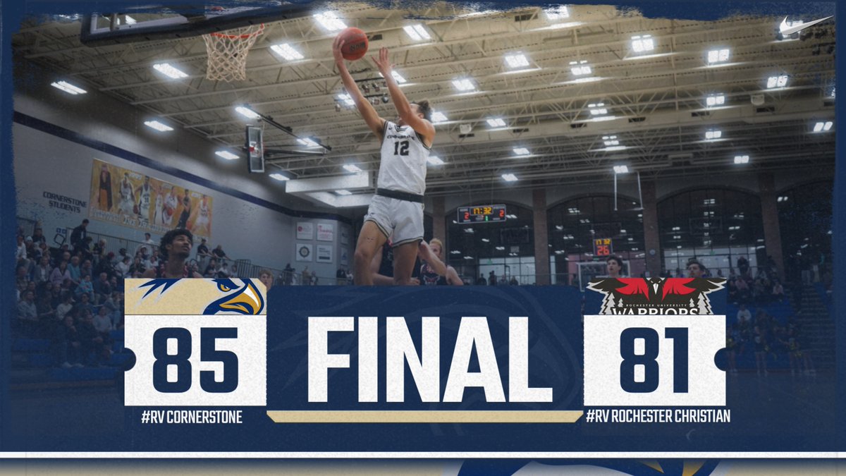 Cornerstone Athletics (@cuathletics) on Twitter photo MBB | <a href="/CornerstoneU/">CornerstoneU</a> Men's Basketball comes away with a win to open conference play behind Blake Stewart's 26 point performance!
Stats:
Stewart - 26 points, 7 rebounds
Wiegerink - 14 points, 3 blocks
Woolcock - 9 points, 7 assists
#TogetherweSOAR MBB | <a href="/CornerstoneU/">CornerstoneU</a> Men's Basketball comes away with a win to open conference play behind Blake Stewart's 26 point performance!
Stats:
Stewart - 26 points, 7 rebounds
Wiegerink - 14 points, 3 blocks
Woolcock - 9 points, 7 assists
#TogetherweSOAR