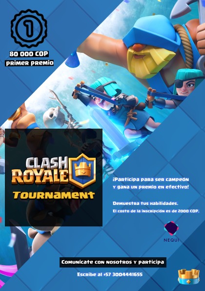 Torneo de Clash royale!
Aquel que le interese, puede escribirme al priv.