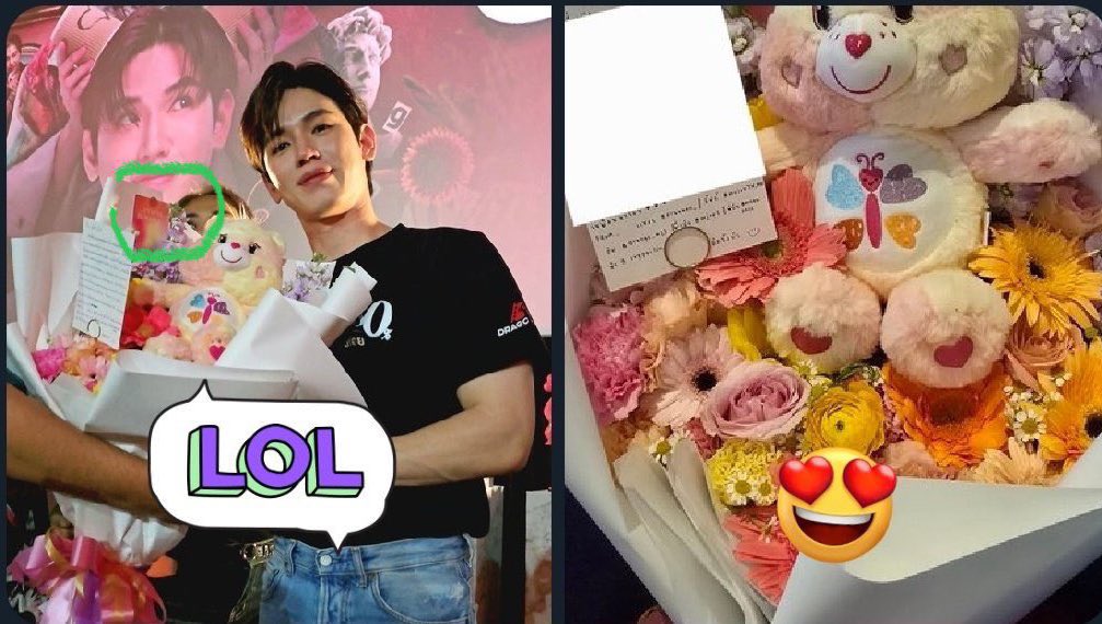 yourchoicessss2's tweet photo. After giving fans service tay tawan being sensitive about dating problem and being so mean with his ‘savage’ words lol. Is that friendly person their talk about. Anyways tell your friend to stop giving his fans gift to another woman 😂

#เตนิว 
#Tawan_V
#Newwiee https://t.co/LJsUCdguss