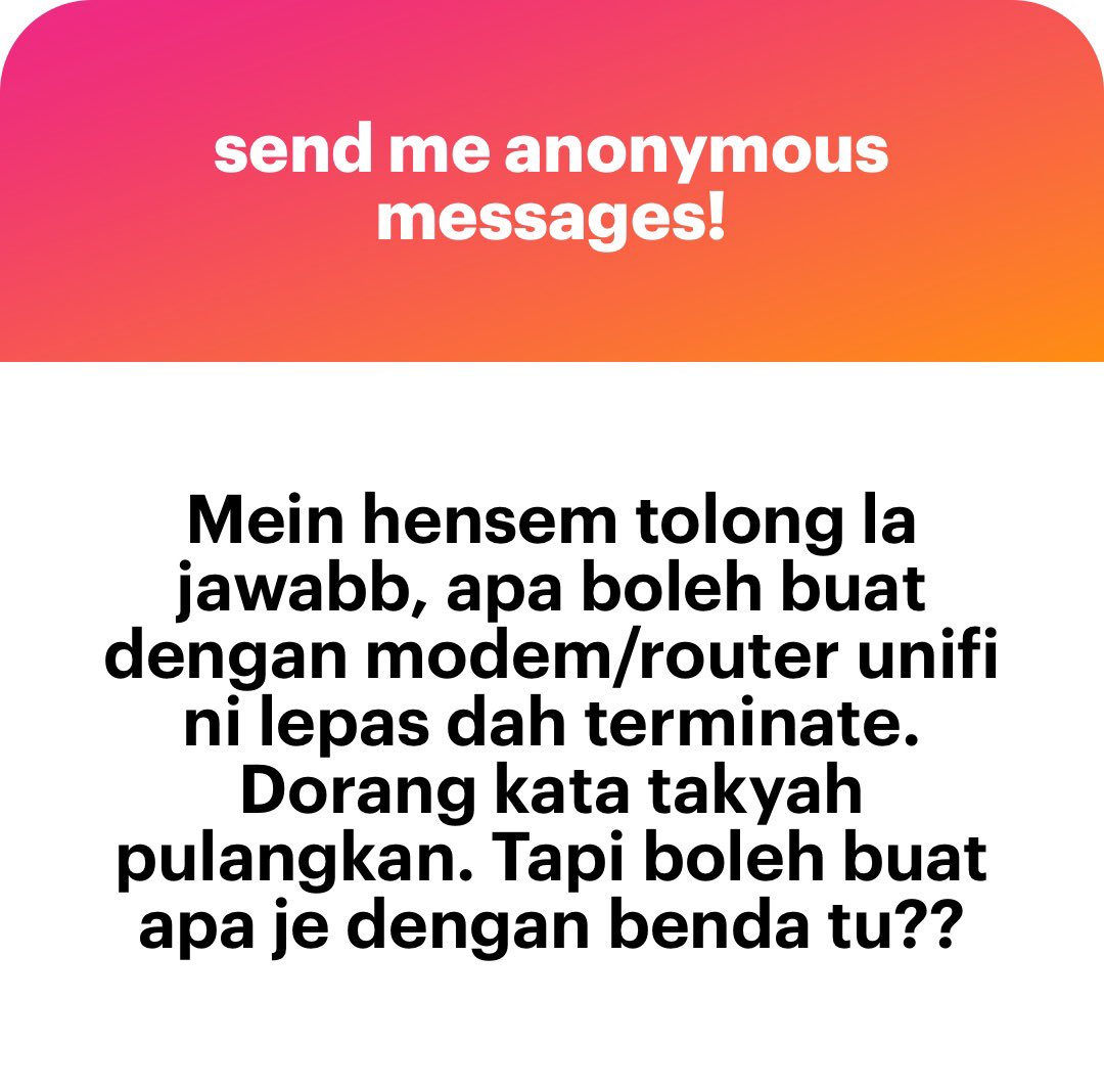 meinmokhtar's tweet photo. Pulang weyyy. Unifi ni babi. Aku kena dah. Time call cakap takyah. Tau tau ada bil tak bayaq. Bila cerita kata dah terminate, dia boleh tanya ada bg tak modem sebelum ni. Babi depa ni. https://t.co/ATP32nkN0E