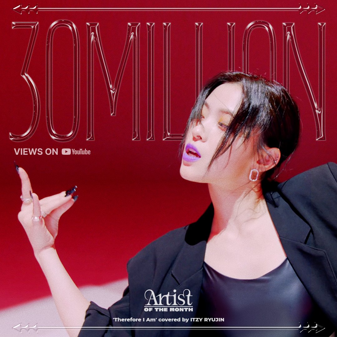 M2MPD's tweet photo. ITZY RYUJIN's 'Artist Of The Month' hits 30 MILLION views!
Artist Of The Month <ITZY RYUJIN> 3000만뷰 돌파🤘

▶ https://t.co/NtGJWXgVxQ

#STUDIOCHOOM #ArtistOfTheMonth
#류진 #RYUJIN #ITZY #있지 @ITZYofficial https://t.co/nCipq3CFG4