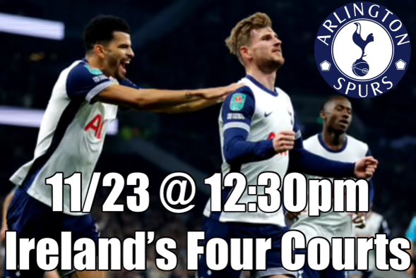 Back after the break! Join us this Saturday afternoon for our match against Man City - KO 12:30pm. COYS! #tottenham #hotspur #coys #n17 #arlingtonva #epl