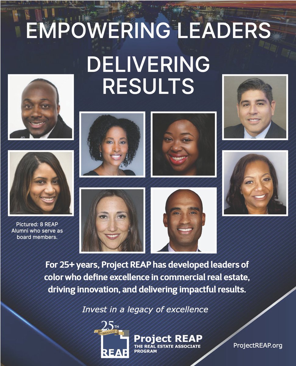 allansuarez's tweet image. Honored to be featured in @ProjectREAP’s ad in Nov 26th @NYREJ. REAP offers tools, mentorship, and a network that feels like family. Proud to serve as a board member since '22, supporting future leaders in commercial real estate. #ProjectREAP #DiversityInCRE
#CommercialRealEstate