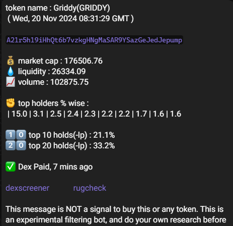 thehunterbaker's tweet photo. last day bot catches..
$fine $griddy $jeffy $fyp #brokeguy $sushi $dp #immortal $40m #chilldog #babyoil $pookie $normie $beetle $sensus $lucas #m2b #chillbull $beagle $damage #chillboy $img $meow $kappy ..
bot updates : https://t.co/EAEvgXXsRK
not financial advice. https://t.co/TDpTG1hzdE