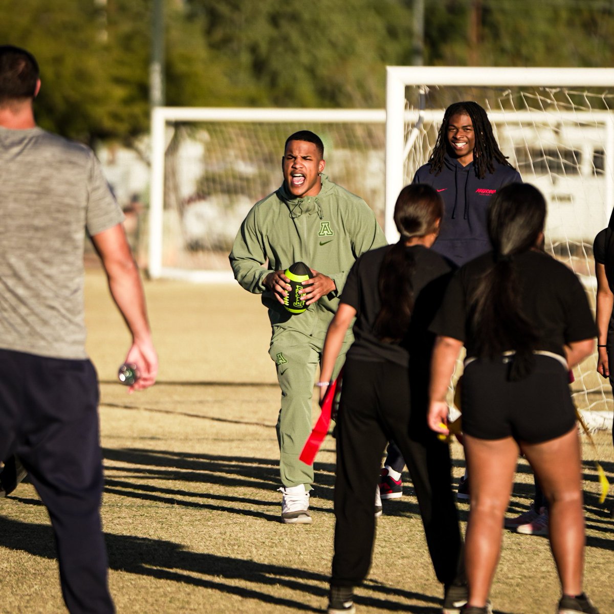 ArizonaFBall's tweet photo. Thankful for the opportunity to connect with Doolen Middle School’s Flag Football team and spark big dreams 🏈✨

Creating A Championship Life | #BeyondFootball https://t.co/OKSYrwmrEa