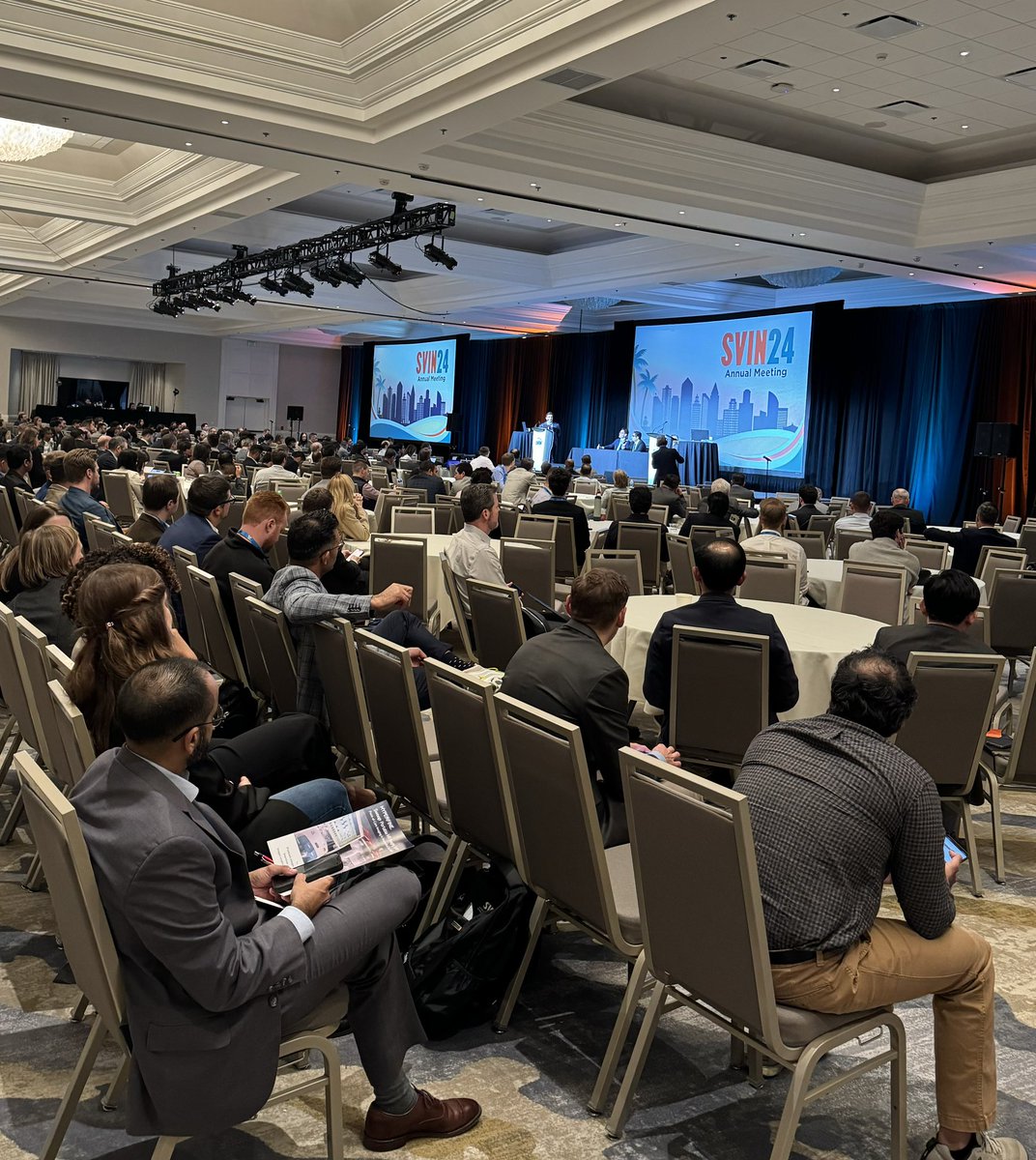 IL (@italolinfante) on Twitter photo Full house for an Amazing SVINnovation session
👏👏👏 go #SVIN #SVIN24
<a href="/svinsociety/">SVIN</a> <a href="/SVINJournal/">Stroke: Vascular and Interventional Neurology</a> <a href="/MThrombectomy/">Mission Thrombectomy</a> <a href="/YoungNIR/">YoungNIR</a> <a href="/AlexandraCzap/">Alexandra Czap</a> <a href="/NguyenThanhMD/">Thanh Nguyen 🇺🇦</a> <a href="/AshuPJadhav/">AshuJadhav</a> <a href="/SunilAShethMD/">Sunil Sheth, MD</a> <a href="/StrokeAHA_ASA/">Stroke AHA/ASA</a> <a href="/almuftifawaz/">Fawaz Al-Mufti, MD, FSVIN</a> <a href="/AmeerEHassan/">Ameer E. Hassan</a> Full house for an Amazing SVINnovation session
👏👏👏 go #SVIN #SVIN24
<a href="/svinsociety/">SVIN</a> <a href="/SVINJournal/">Stroke: Vascular and Interventional Neurology</a> <a href="/MThrombectomy/">Mission Thrombectomy</a> <a href="/YoungNIR/">YoungNIR</a> <a href="/AlexandraCzap/">Alexandra Czap</a> <a href="/NguyenThanhMD/">Thanh Nguyen 🇺🇦</a> <a href="/AshuPJadhav/">AshuJadhav</a> <a href="/SunilAShethMD/">Sunil Sheth, MD</a> <a href="/StrokeAHA_ASA/">Stroke AHA/ASA</a> <a href="/almuftifawaz/">Fawaz Al-Mufti, MD, FSVIN</a> <a href="/AmeerEHassan/">Ameer E. Hassan</a>