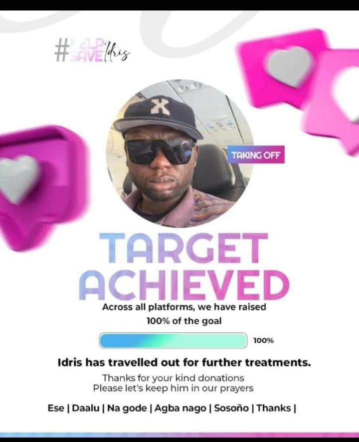 Excited to share that Dr. Idris has traveled abroad for his cancer treatment!

Many thanks to all the wonderful people who contributed to this campaign.

May Allah grant Idris complete healing and safe trips! 🤲
