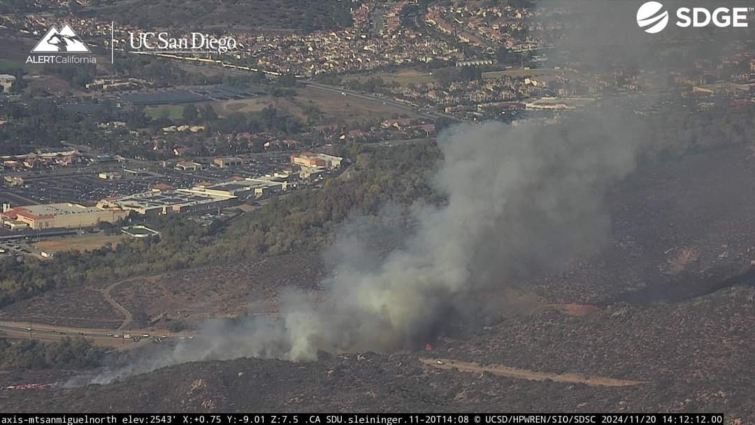 KristyTallman's tweet image. WILDFIRE NEW START 🔥 Millar Fire - Spring Valley, San Diego County, CA (20 Acres)

Firefighters are responding to the Millar Fire in Spring Valley, which has quickly spread to 20 acres. Stay updated on conditions here: alertwest.live/cam-console/21…

#MillarFire #WildfireUpdate