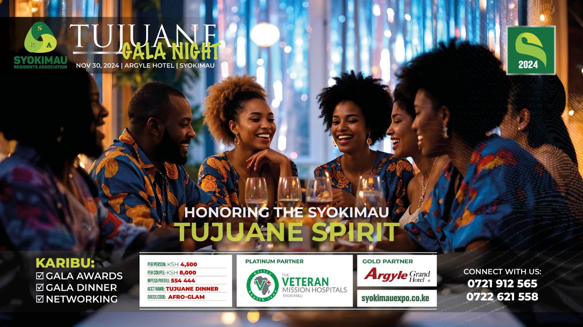 Get ready for a night like no other… 
#TujuaneGalaDinner2024