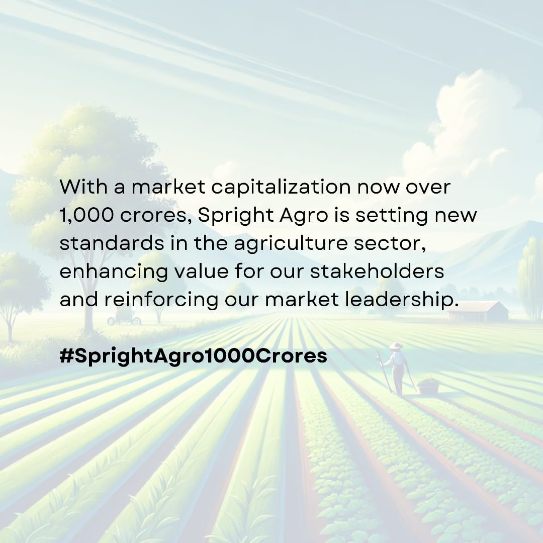 Spright Agro's Q2 2024 revenue and net profit figures exceed expectations! Our strategic planning and execution are yielding impressive results. #SprightAgro1000Crores