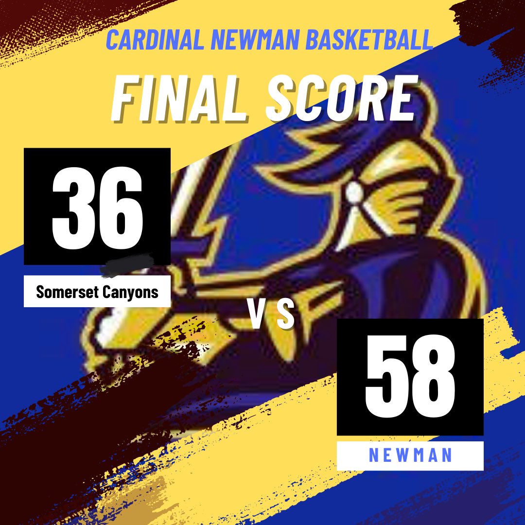 Good team win tonight over Somerset Academy-Canyons

Newman leading scorers

Almahdi Dial - 16
Izzy Joseph - 9
Grady Goodman - 9
Jayden Fenelus - 7