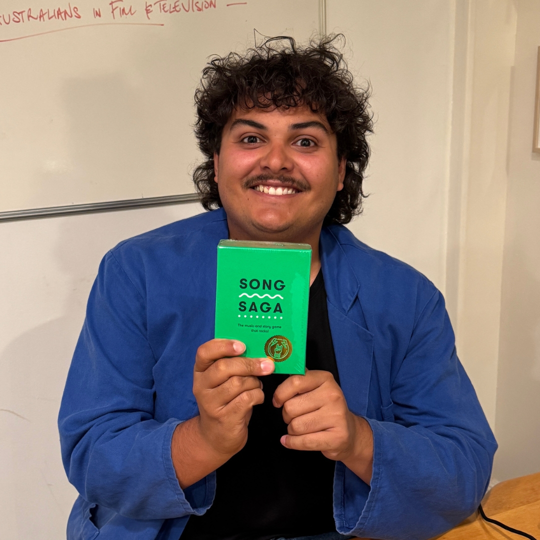 Jordan rocks the box. ❤️ 🟩 🤘 #songsaga - Get yours at song-saga.com @jordanwilkinson20