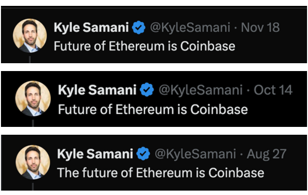 litocoen's tweet photo. people like to talk shit about kyle 

but i for one, will not forget his numerous bullposts when eth sentiment was at the lowest 

thx kyle! https://t.co/RWMCqgas1Q