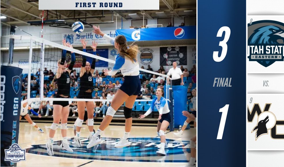 Moving on 💪

Utah State Eastern has secured a spot in the #NJCAAVB DI Championship Quarterfinals!

njcaa.org/championships/…