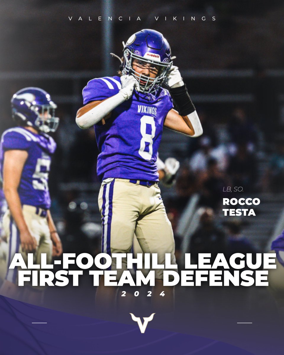 VHSVikingsFB's tweet photo. Proud of our team and what they accomplished this year!

First Team Defense:
Xander Hohler, LB
Symeon Wilkins, LB
Ronald Bruner, DB
Rocco Testa, LB

#VikingDNA https://t.co/blREZbssQY