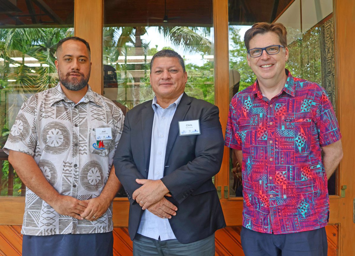 Pacific Security College (@psc_anu) on Twitter photo Mr Chris DeBrum, Director of National Security for the #RepublicoftheMarshallIslands and Prof Dave Peebles, Director of <a href="/PSC_ANU/">Pacific Security College</a> held productive talks on collaboration in 2025. These discussions reflect our shared commitment to a peaceful, secure Blue Pacific. #PacificSecurity Mr Chris DeBrum, Director of National Security for the #RepublicoftheMarshallIslands and Prof Dave Peebles, Director of <a href="/PSC_ANU/">Pacific Security College</a> held productive talks on collaboration in 2025. These discussions reflect our shared commitment to a peaceful, secure Blue Pacific. #PacificSecurity