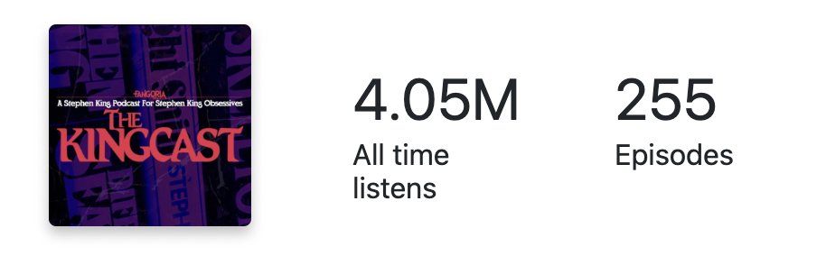 The show blew past an important milestone and I'm feeling sassy, so I'm gonna brag about it. We've now had over 4 million listens for The Kingcast. That's a staggering number and something I know Scott would have been very proud of. Thanks to all who helped get us there.