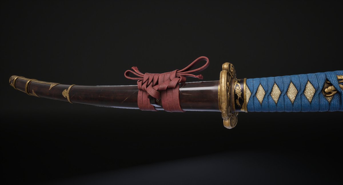 hi all my friends 😊 , i want to share with you some images of my current project (almost done ) of Japanese Sword Katana,this Katana design inspired by Poeny flowers 
Render in UE 5.5
 #gameassets #unrealengine #blender  #katana #samurai #japan #fab #IndieDevs #UE5 #gamedev #b3d