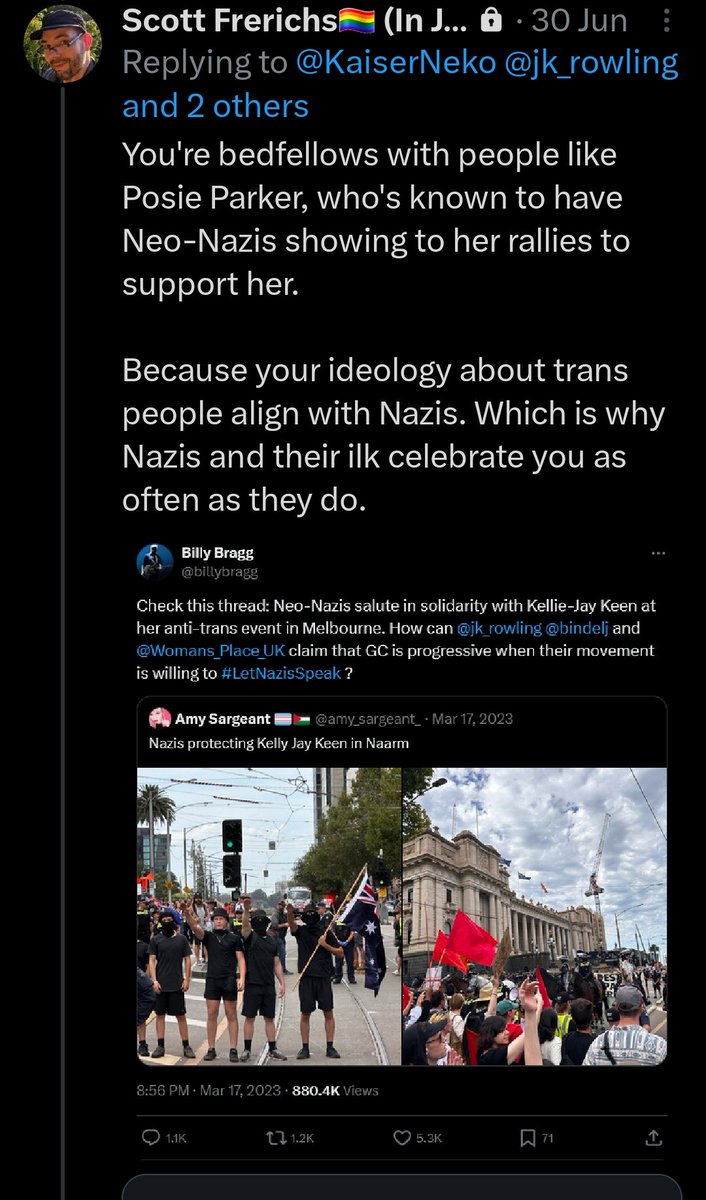 <a href="/CultureCrave/">Culture Crave 🍿</a> Casual thread of JK Rowling getting tore up.