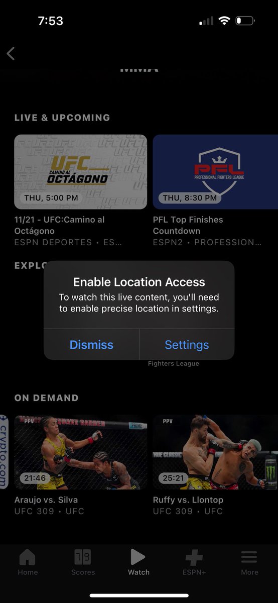 princessll420's tweet image. Can somebody riddle me why @espn  needs my precise location to watch a @espnmma  fight……DAFCK?????? #explorepage #answerthequestion