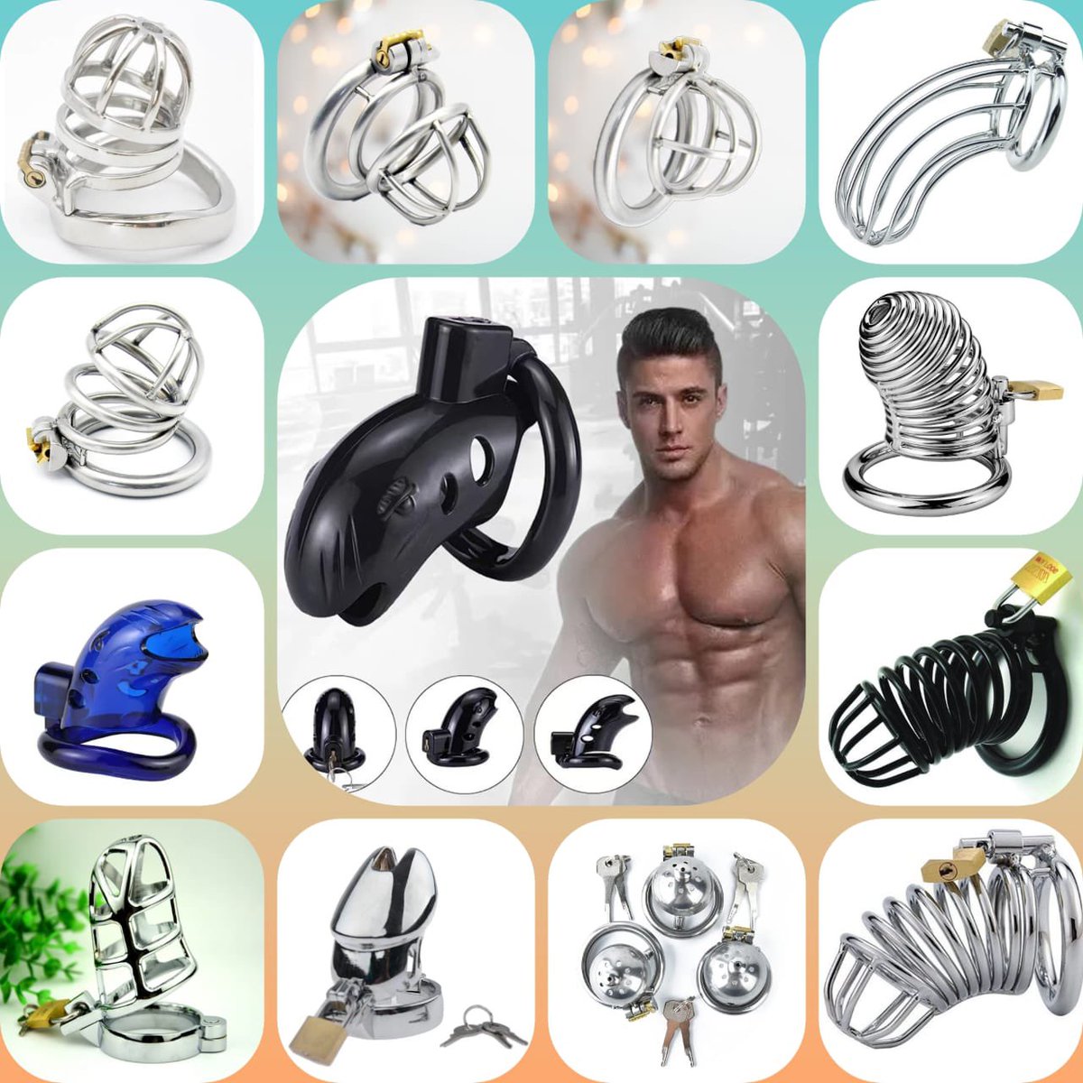 متوفره تشكيلة كبيره من اقفال العفة 🔥😍.

#قفل_العفة #كلب #ديوث