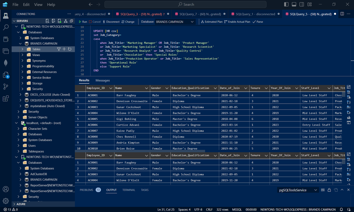 DaAnointedhands's tweet image. 👨💻That dataprofessional
#AzureDataStudio #azuredataengineer #PowerQuery #powerbidashboard #BusinessIntelligenceAnalyst #dataprofessional #PowerPoint #TechEnthusiast #PowerBI #sql