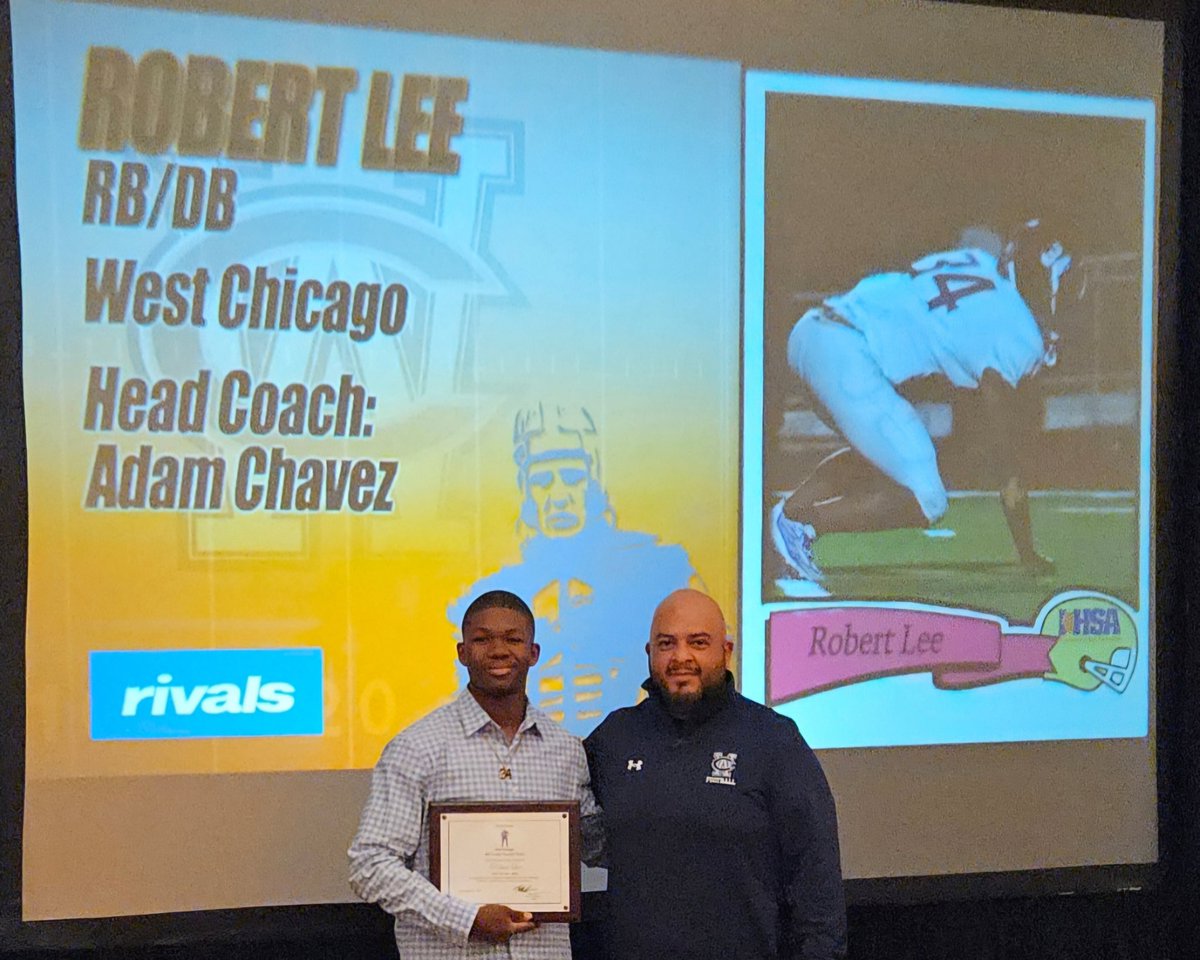 I had a great time at the Red Grange All County  banquet. Thank you to all involved,  my family, and Coach Chavez.