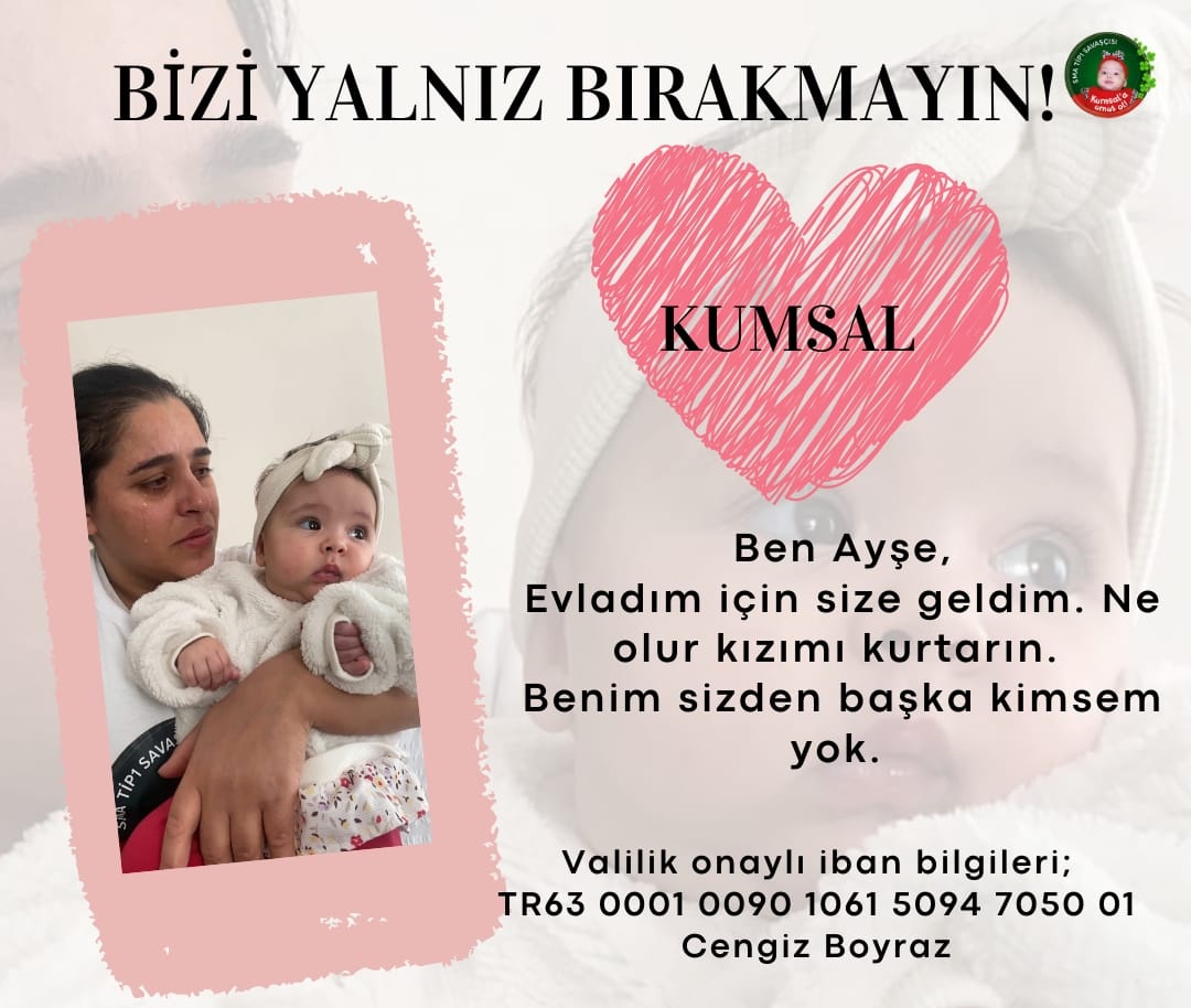 KumsalKazandi's tweet photo. Sma Tip 1 ilerleyici kas hastası 
Kumsal Boyraz'ın sağlıklı yarınları için umudu bizleriz. Sende Kumsal'a uzanan bir umut eli olmak ister misin? 💚

#perşembe Bitcoin Wanda Icardi #nasuhmahrukiyalnızdeğildir #AnnemAnkara Ali Yerlikaya BJK SuperApp #Putin Zelensky #xu100 #etheryum https://t.co/xZ2w5HGnZ6