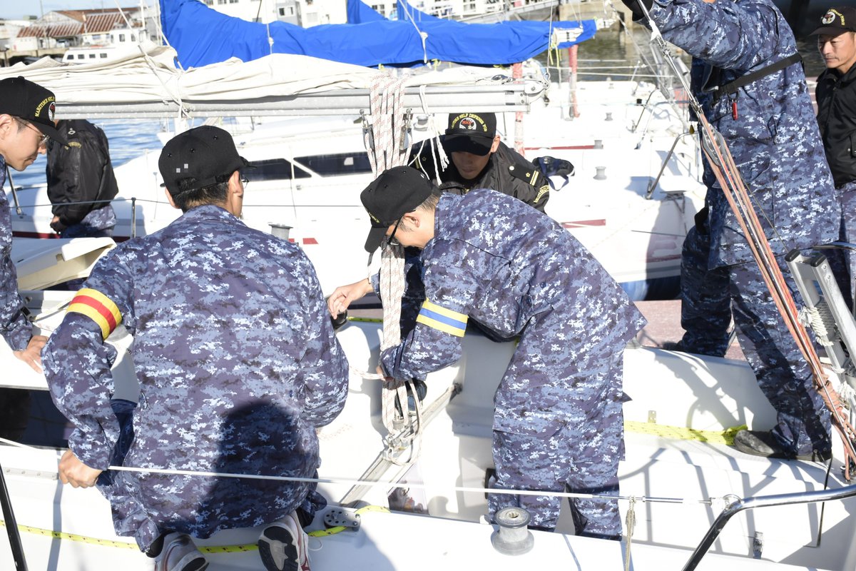 第84期公募幹部課程は、広島湾でヨット実習を行いました⛵今季一番の