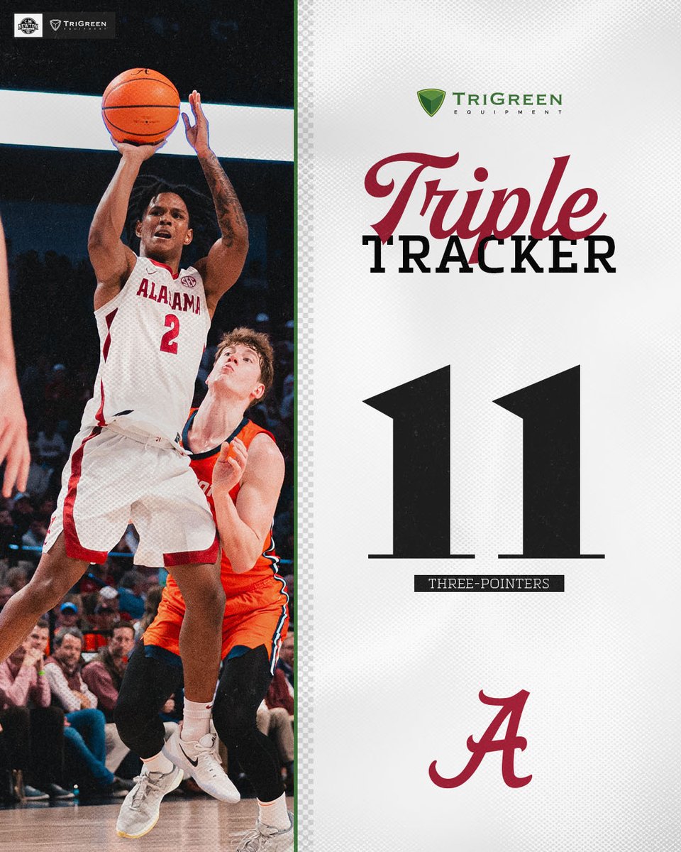 CMNewtonClassic's tweet image. Thats a wrap for the 2024 #CMNewtonClassic both teams put on a show from deep, draining threes all night long! 👌💥
TriGreen Triple Tracker:
@alabamambb: 11
@IlliniMBasketball: 10
#CMNewtonClassic | @TriGreenEquip