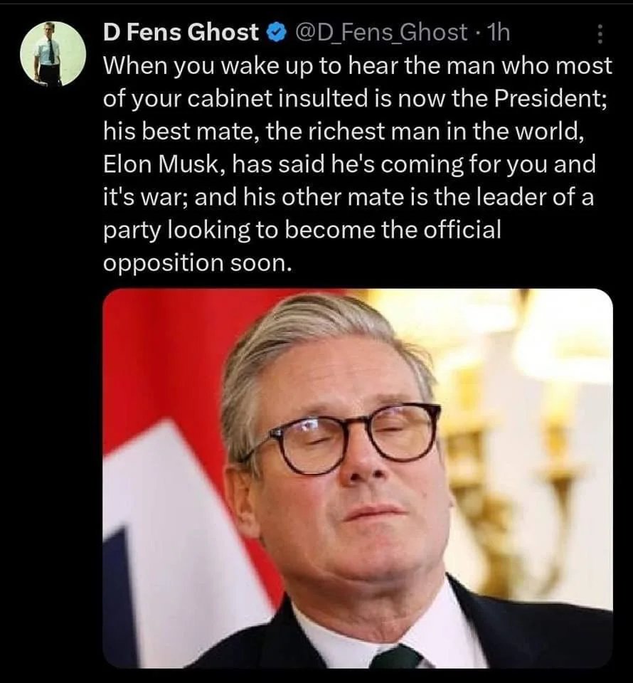 ILA_NewsX's tweet image. I sure hope so. Starmer is unfit to lead.

 #FreeTommy #FreeSpeeech @TRobinsonNewEra