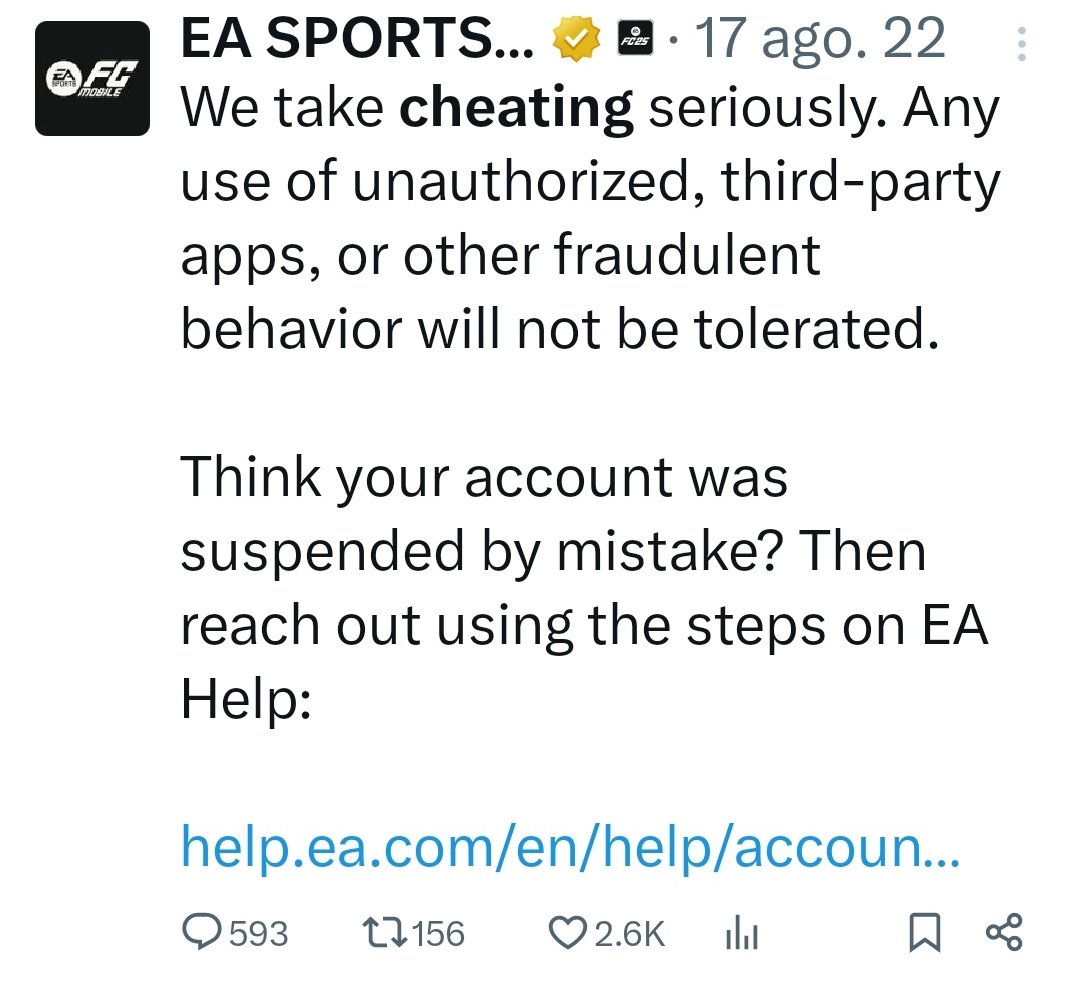 FC Mobile Cheaters tweet media