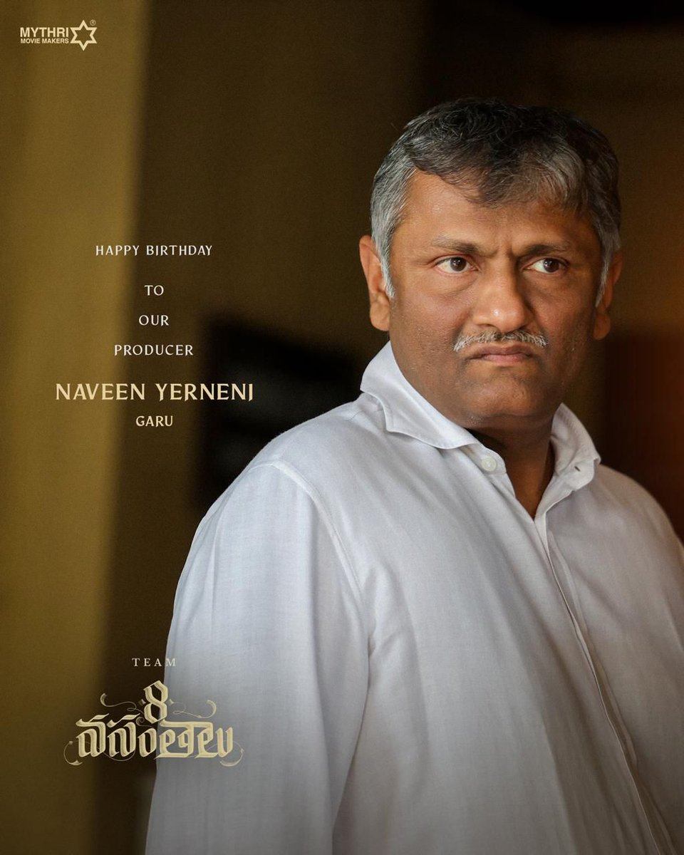 Box_Office_BO's tweet photo. Team #RC16, #Robinhod #8Vasanthalu wishes #NaveenYerneni Garu a very Happy Birthday https://t.co/xBFogUvo48