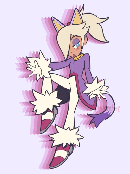 rosa and blaze outfit swap!!!! for another tumblr ask  