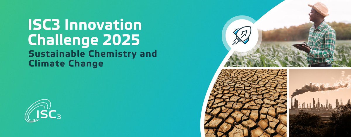 📣 Funding opportunity!

🎯 The <a href="/isc3centre/">ISC3</a> Innovation Challenge 2025 is now open. This year's focus is Sustainable Chemistry and Climate Change.

🔎 They seek chemical tech innovations addressing climate change mitigation &amp; adaptation.

📎 More info here: isc3.org/page/innovatio…