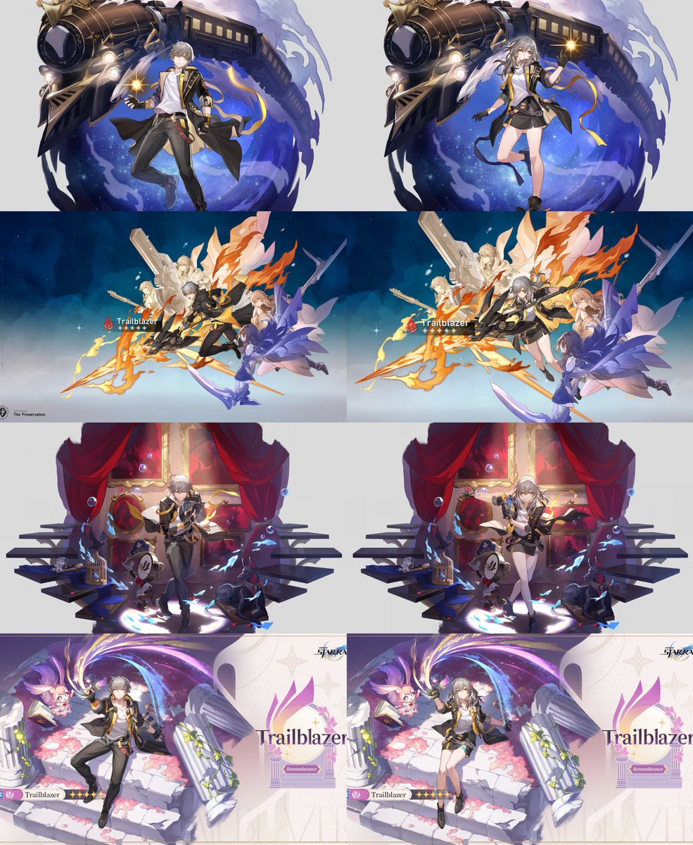 HonkaiW0rld's tweet image. Trailblazer: all Paths &amp;amp; Element

Destruction - Physical
Preservation - Fire
Harmony - Imaginary
Remembrance - Ice

#HonkaiStarRail #Stelle #Caleus #HSR