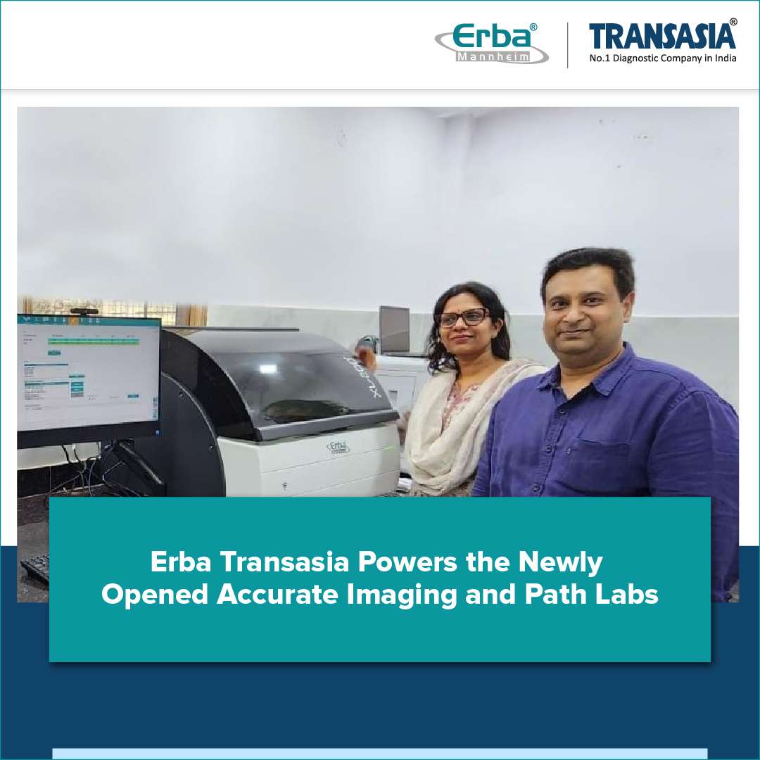 Transasia_1's tweet image. At Erba Transasia, we empower labs with innovative diagnostics! Proud to power Accurate Imaging & Path Labs, Delhi, with XL-200, CHEM7, Laura, & Minicube. Grateful to Drs. Kirti & Amit Garg for trusting us. Together, redefining healthcare excellence! #IAmTransasia #LabSolutions