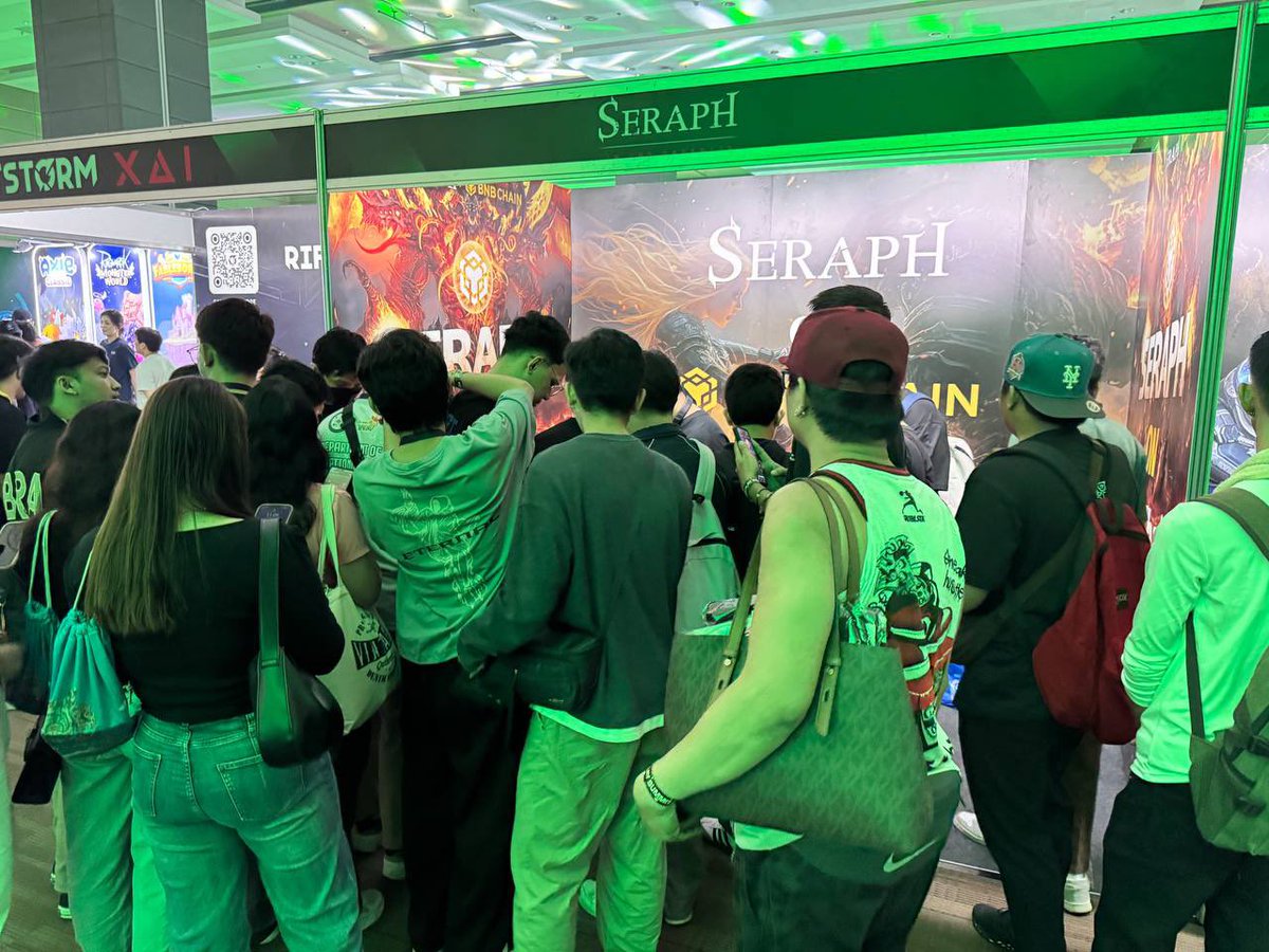 Seraph (@seraph_global) on Twitter photo The vibes at our booth today at #YGGPlaySummit have been unreal! Huge shoutout to <a href="/YieldGuild/">Yield Guild Games</a> for hosting such an incredible event and to <a href="/BNBCHAIN/">BNB Chain</a> for powering the ecosystem that makes it all possible. Meeting so many of you, sharing the magic of Seraph, and seeing the love for The vibes at our booth today at #YGGPlaySummit have been unreal! Huge shoutout to <a href="/YieldGuild/">Yield Guild Games</a> for hosting such an incredible event and to <a href="/BNBCHAIN/">BNB Chain</a> for powering the ecosystem that makes it all possible. Meeting so many of you, sharing the magic of Seraph, and seeing the love for