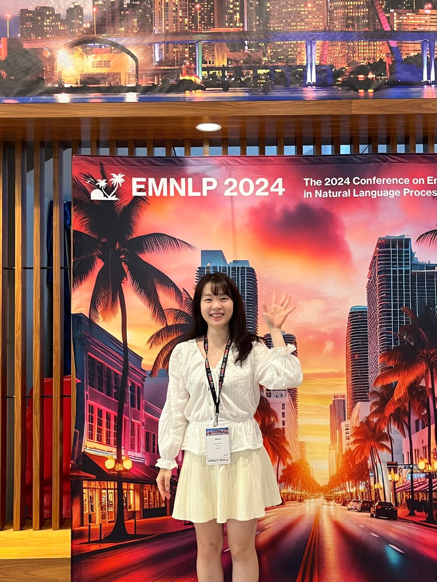 z_eunie's tweet photo. Had an amazing time at #EMNLP2024! 🌴🍹
Loved every moment of engaging conversations with old and new friends. 
Looking forward to seeing you again at future conferences! 🙌✨ https://t.co/66SbP6cLnL