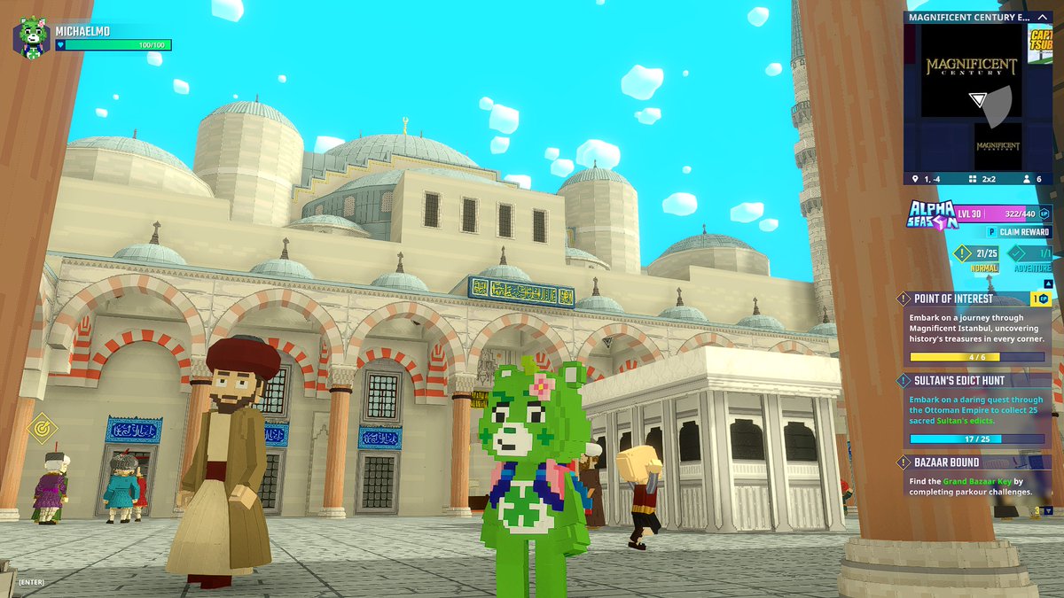 Marveling at the <a href="/Magnificentury_/">Magnificent Century</a> Fountain in <a href="/TheSandboxGame/">The Sandbox</a>. It's like stepping back in time to the Ottoman Empire! 🏰 register-landings.sandbox.game/alphaseason4-s… #TheSandbox #AlphaSeason4 #AS4SocialChallenge