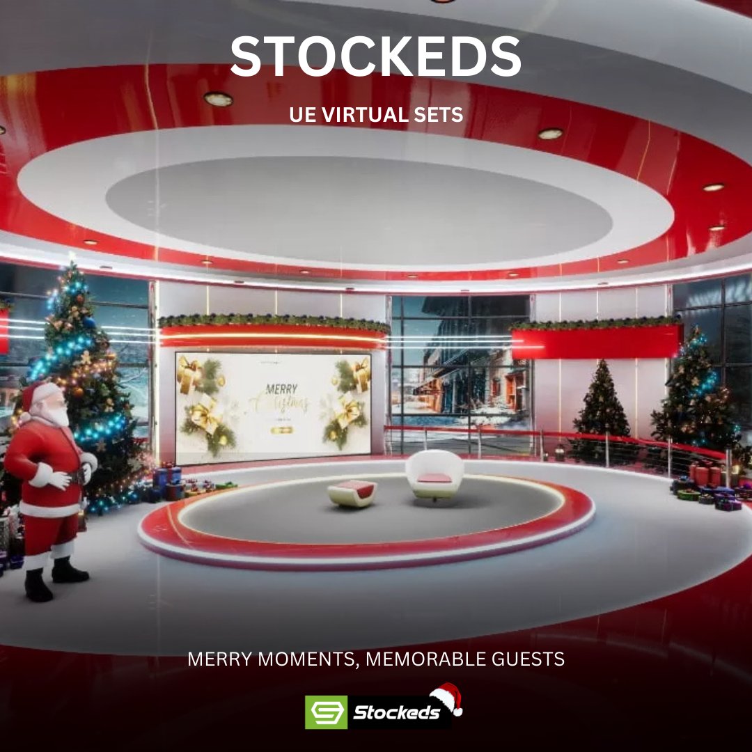 Stockeds113439's tweet image. ❄️ Bring Christmas Magic to Your Screen – JINGLE BELLS PACK Inside
stockeds.com

.
#UnrealEngine
#VirtualSets
#UEVirtualSets
#VirtualProduction
#RealTimeRendering
#3DDesign
#VirtualStudio
#BroadcastSolutions
#LiveProduction
#VirtualSetDesign
#AximmetryIntegration