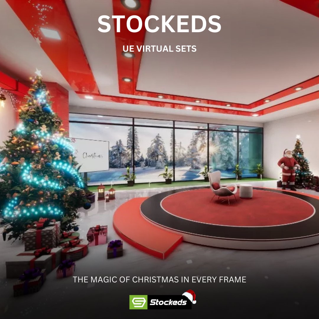 Stockeds113439's tweet image. ❄️ Bring Christmas Magic to Your Screen – JINGLE BELLS PACK Inside
stockeds.com

.
#UnrealEngine
#VirtualSets
#UEVirtualSets
#VirtualProduction
#RealTimeRendering
#3DDesign
#VirtualStudio
#BroadcastSolutions
#LiveProduction
#VirtualSetDesign
#AximmetryIntegration